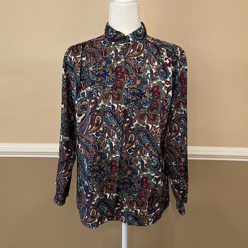 Vintage Paisley Button-Up Shirt